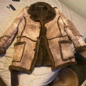 Sheepskin coat size 50 tall